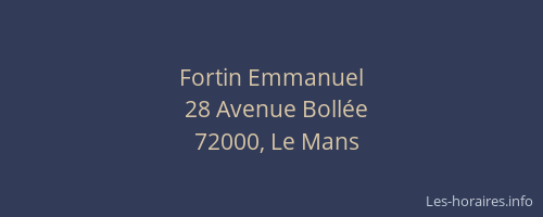 Fortin Emmanuel