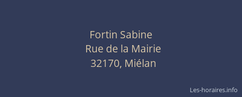 Fortin Sabine