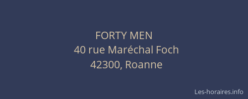 FORTY MEN
