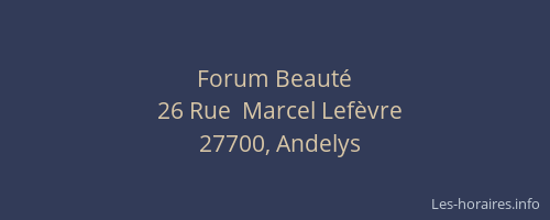 Forum Beauté
