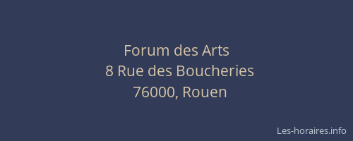 Forum des Arts