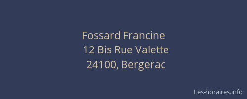 Fossard Francine