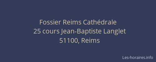 Fossier Reims Cathédrale