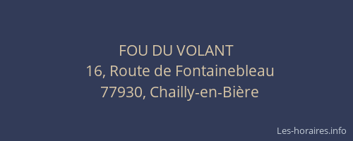 FOU DU VOLANT