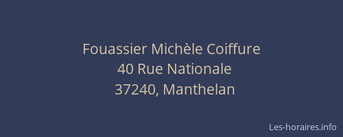 Fouassier Mich&egrave;le Coiffure