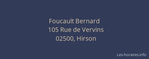 Foucault Bernard