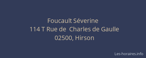 Foucault Séverine