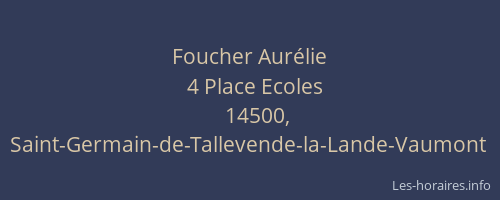 Foucher Aurélie