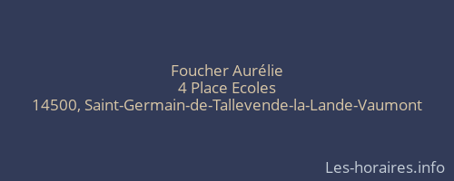 Foucher Aur&eacute;lie