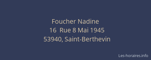 Foucher Nadine