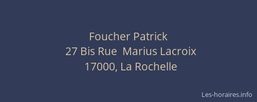 Foucher Patrick