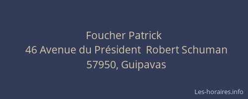 Foucher Patrick