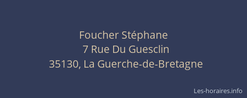 Foucher Stéphane