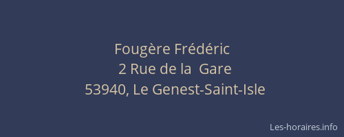 Foug&egrave;re Fr&eacute;d&eacute;ric
