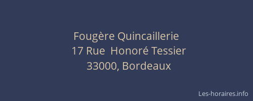 Fougère Quincaillerie