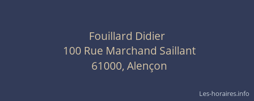 Fouillard Didier