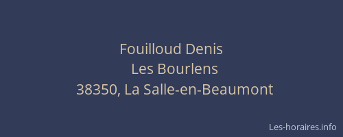 Fouilloud Denis