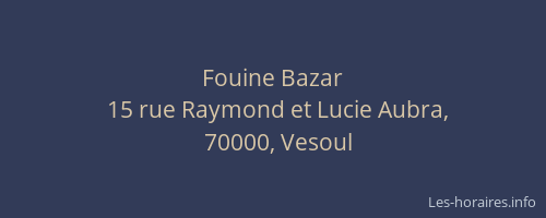 Fouine Bazar