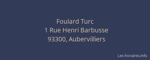 Foulard Turc