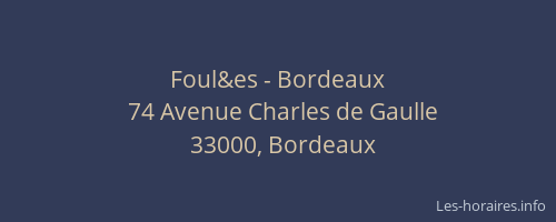 Foul&es - Bordeaux