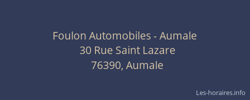 Foulon Automobiles - Aumale