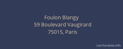 Foulon Blangy