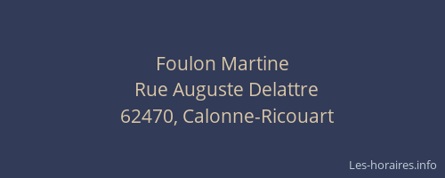Foulon Martine