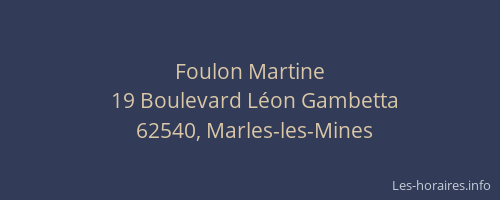 Foulon Martine