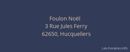 Foulon No&euml;l