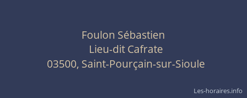 Foulon Sébastien