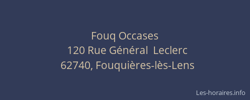 Fouq Occases