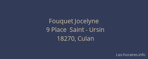 Fouquet Jocelyne