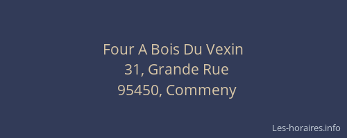 Four A Bois Du Vexin