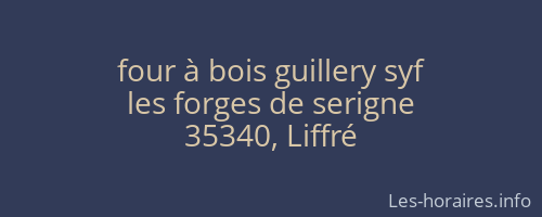 four à bois guillery syf