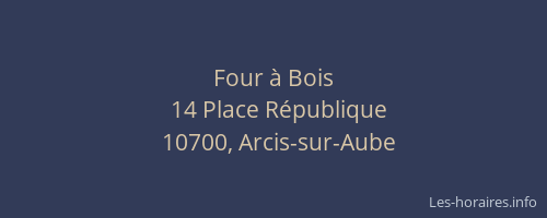 Four à Bois