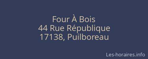 Four À Bois