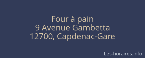 Four à pain