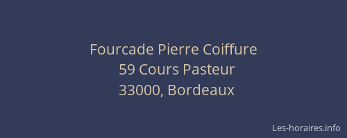 Fourcade Pierre Coiffure
