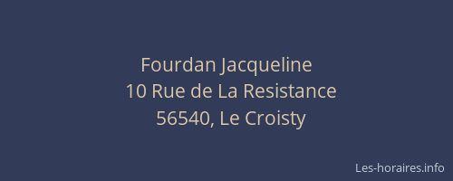 Fourdan Jacqueline