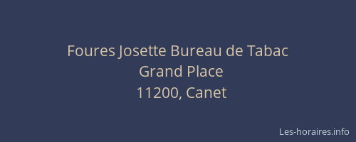 Foures Josette Bureau de Tabac