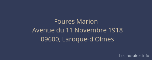 Foures Marion