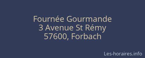 Fournée Gourmande