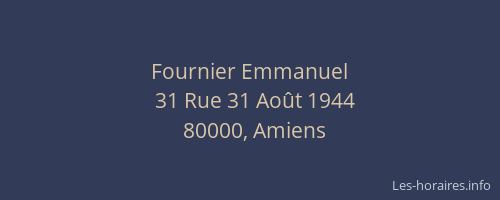 Fournier Emmanuel