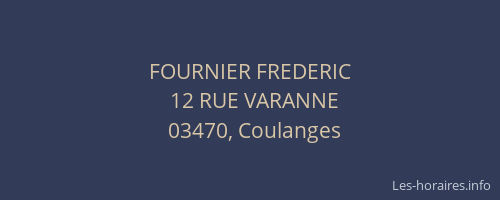 FOURNIER FREDERIC