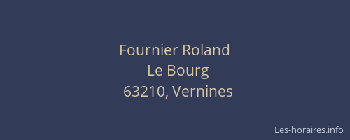 Fournier Roland
