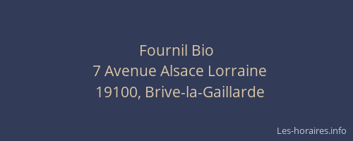 Fournil Bio