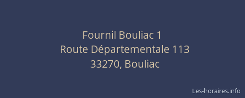 Fournil Bouliac 1