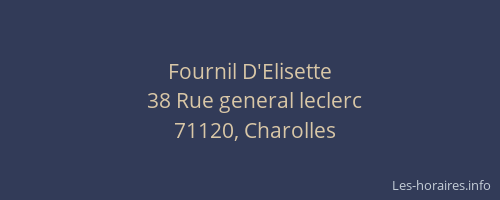 Fournil D'Elisette