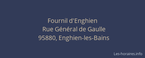 Fournil d'Enghien