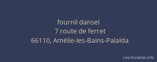 fournil dansel